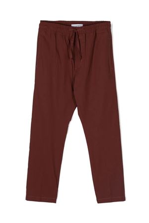 pantalone in cotone rosso PAOLO PECORA KIDS | P3624ROSI